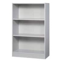 Hammerbacher Melaminharzbeschichtete Spanplatte Regal 2 Fachböden 800 x 400 x 1.270 mm Grau