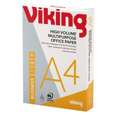 Viking Business DIN A4 Kopier-/ Druckerpapier 80 g/m² Glatt Weiß 500 Blatt