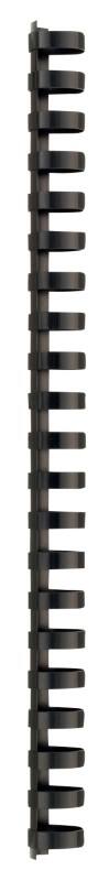 GBC Kunststoff Binderücken Schwarz 19 mm 165 Blatt DIN A4 100 Stück