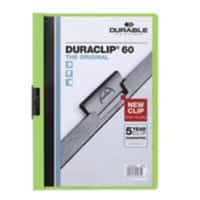 DURABLE Duraclip Klemmmappe 60 Blatt DIN A4 Grün