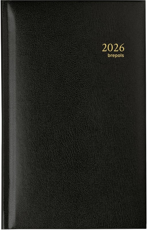 Brepols Interplan Lima Terminplaner 2026 1 Woche / 2 Seiten Niederländisch Schwarz 0.731.1255.01.6.0