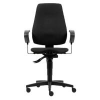 Realspace Ergonomischer Bürostuhl Eiger Stoff Schwarz