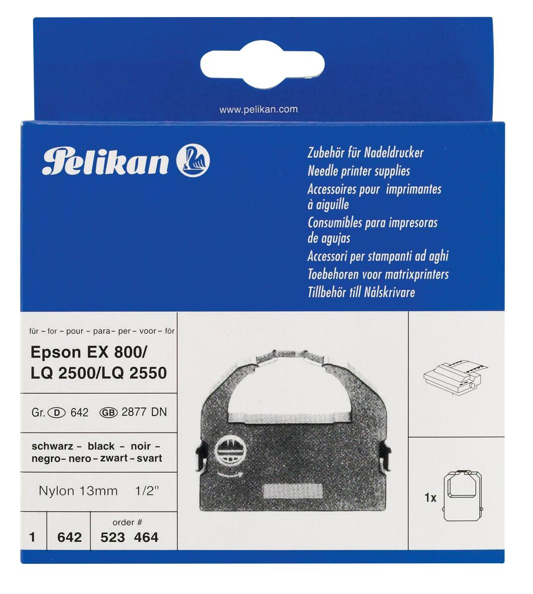 Pelikan Kompatibel fúr Epson 523464 Schwarz Farbband