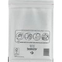 Mail Lite Luftpolster Versandtaschen 79 g/m² D/1 180 (B) x 260 (H) mm Ohne Fenster Peel and Seal Weiß 100 Stück