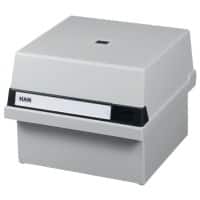 HAN Tischkarteikasten 965-11 A5 800 Karten Lichtgrau 23,5 x 25 x 19 cm