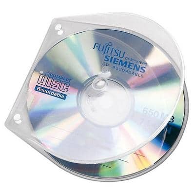 Veloflex CD Hüllen 436500 Transparent 12,5 x 0,4 x 12,5 cm 10 Stück