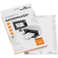 DURABLE Badgemaker Einsteckschild 0,95 x 34 x 21,5 cm Papier 20 Blatt à 12 Stück