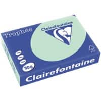 Clairefontaine DIN A4 Farbiges Papier Hellgrün 80 g/m² Matt 500 Blatt