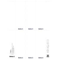 Biella Einsteck-Rückenschilder 70 mm Weiss 10 Blatt à 6 Etiketten