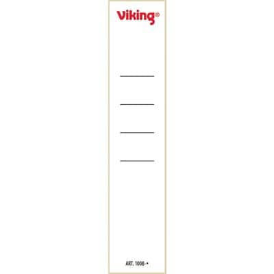 Viking Selbstklebend Rückenschilder DIN A4 39 x 191 mm Weiß 10 Stück