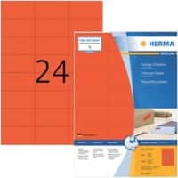 HERMA 4407 Multifunktionsetiketten SuperPrint Rot Rechteckig 2400 Etiketten pro Packung