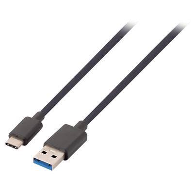 Valueline USB-A zu USB-C Kabel C männlich-A-Stecker Schwarz 1000 mm