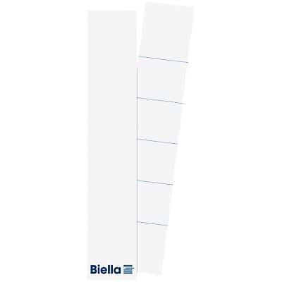 Biella Rückenschilder für 4,0 cm 40 mm Weiß 25 Stück