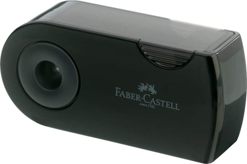 Faber-Castell Sleeve Anspitzer 2 Löcher Kunststoff Schwarz 182700