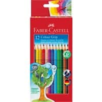 Faber-Castell GRIP Buntstifte Farbig sortiert Colour-Grip 12 Stück