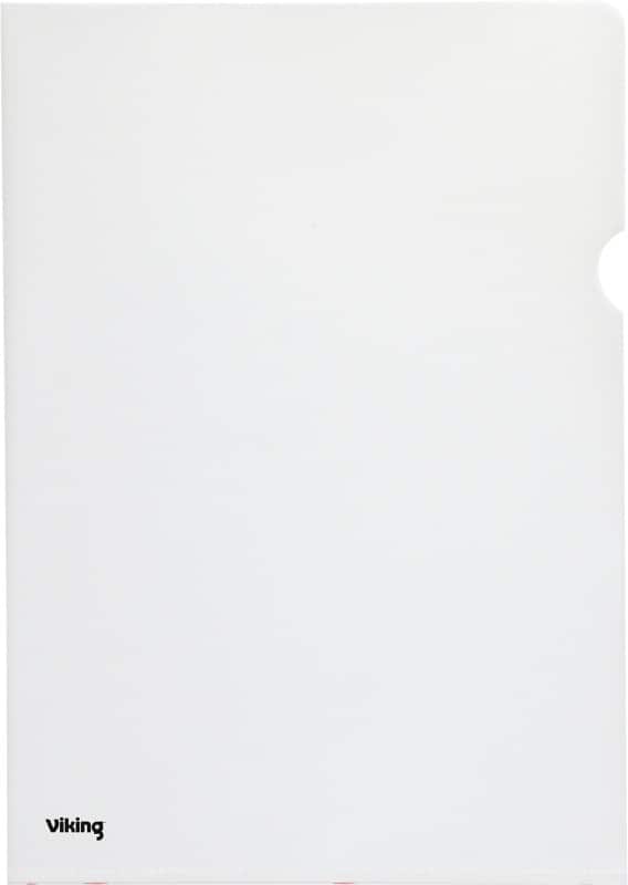 Viking Premium Klarsichthülle DIN A4 Genarbt Transparent PP (Polypropylen) 120 Mikron 100 Stück
