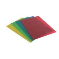 Office Depot Premium Klarsichthülle DIN A4 Farbig Sortiert PP (Polypropylen) 120 Microns 100 Stück