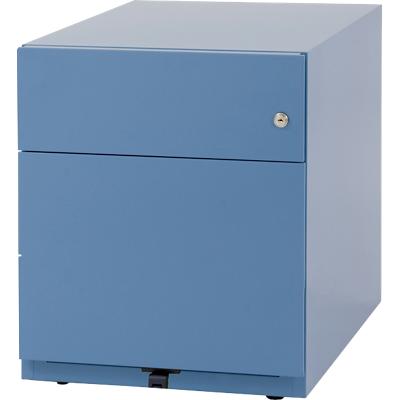 Bisley Rollcontainer Note 2 Schubladen Blau 420 x 565 x 495 mm