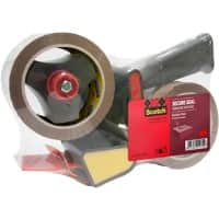 Scotch H180 Packbandabroller 50 mm x 66 m Schwarz inkl. 2 Rollen Klebeband