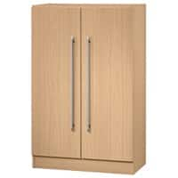 Hammerbacher Matrix Schrank Kunststoff, Melaminharzbeschichtete Spanplatte  800 x 420 x 1.270 mm Buche Braun