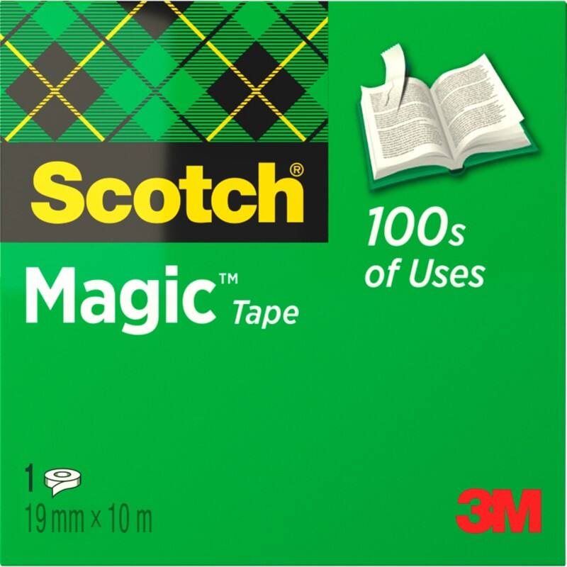 Scotch Klebeband Magic 810 Transparent 19 mm (B) x 10 m (L) Zellulose-Acetat