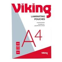 Viking Laminierfolien DIN A4 Matt 125 Mikron (2 x 125) Transparent 100 Stück