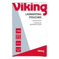 Viking Laminierfolien Visitenkarte & Kreditkarte Glänzend 125 Mikron (2 x 125) Transparent 100 Stück