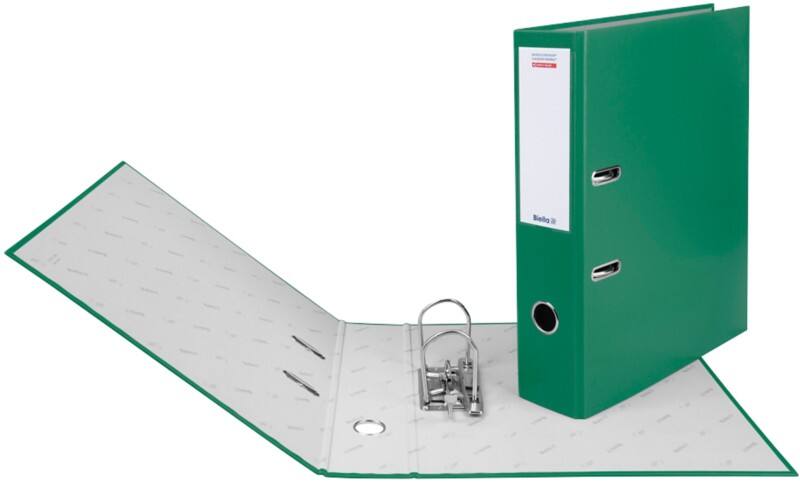 Biella Ordner Breit DIN A4 70 mm Grün 2 Ringe 10341730U Kunststoff Hochformat