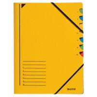 Leitz Ordnungsmappe 39070015 DIN A4 Gelb Karton Mit 7 Fächern 24,5 x 32 cm