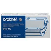 Brother Thermotransferrolle PC75A 23 x 5 x 12 cm Schwarz