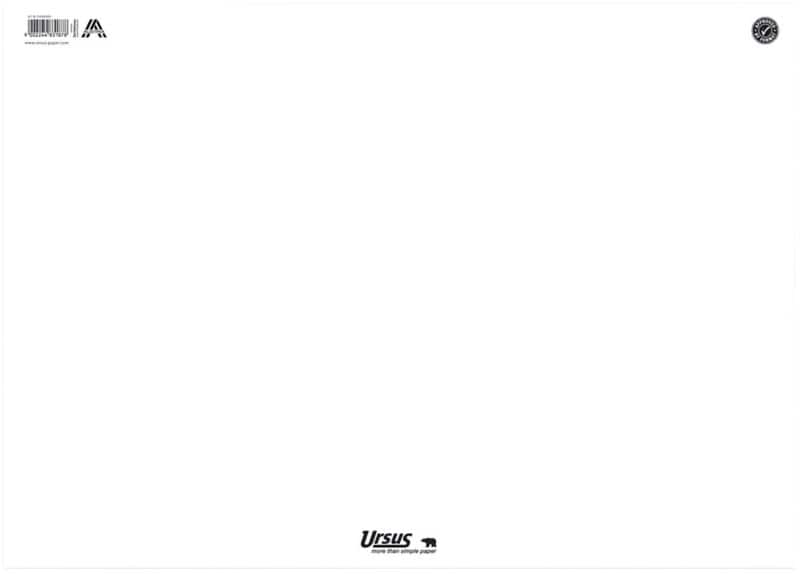 Ursus Style Schreibunterlage Papier Weiß 52,5 x 37,5 cm 40 Blatt