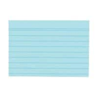 herlitz Karteikarten DIN A6 100 Karten Liniert Blau 14,8 x 10,5 cm 100 Stück