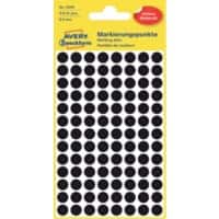 AVERY Zweckform 3009 Markierungspunkte Spezial Schwarz 4 Blatt à 104 Etiketten