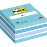 Post-it Haftnotizenwürfel 76 x 76 mm Pastellblau 450 Blatt