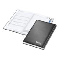 Niceday Buchkalender DIN A5 2023 1 Tag/1 Seite Schwarz Deutsch, Englisch, Französisch 14,8 x 21 cm