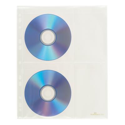 DURABLE CD-/DVD-Hüllen LIGHT M für jeweils 4 CDs/DVDs 10 Stück