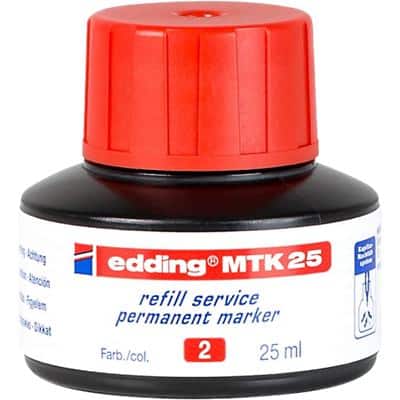 edding MTK 25 Nachfülltinte Rot 1 à 25 ml