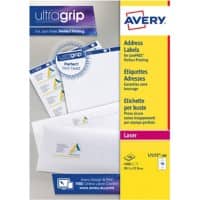 AVERY Zweckform UltraGrip Adressetiketten L7173-100 Ja DIN A4 Weiß 99,1 x 57 mm 100 Blatt à 10 Etiketten