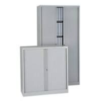 Bisley Rollladenschrank Euro 4 Fachböden Silber 1.200 x 430 x 1.980 mm