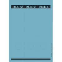 Leitz PC-beschriftbare Selbstklebende Rückenschilder 1687 Lang Für Leitz 1080 Qualitäts-Ordner Blau 62 x 285 mm 75 Stück
