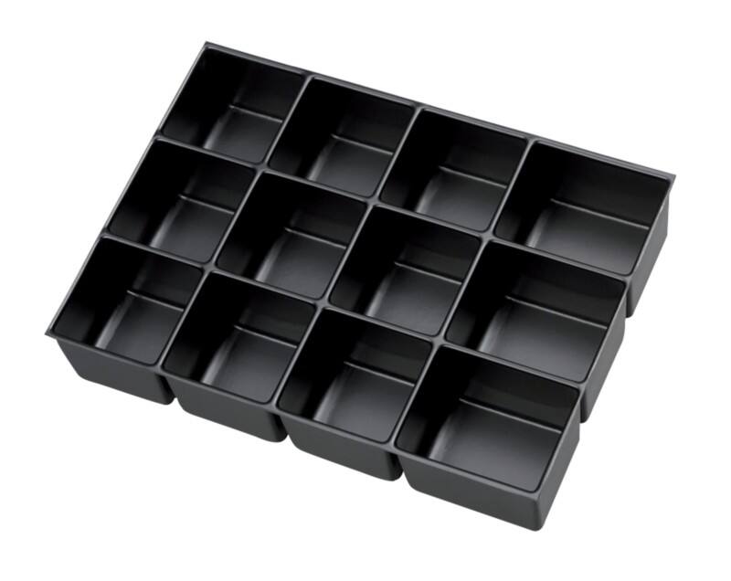 Bisley Schubladeneinsatz Multidrawer Schwarz 857 x 83 mm