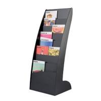 Paperflow Prospektständer 8 Flächen DIN A4 PS (Polystyrol) Schwarz
