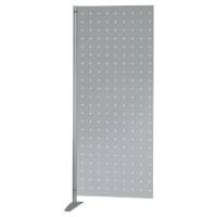Kerkmann Metropol Lochblech-Wand Stahl 800 (B) x 450 (T) x 1.750 (H) mm Silber 6966