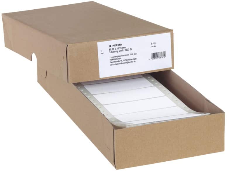 HERMA 8161 Computer-Etiketten Weiß 88,9 x 35,7 mm 2000 Stück