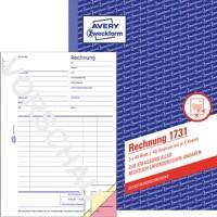 AVERY Zweckform Rechnungsbuch 1731 DIN A5 Perforiert N/A 40 Blatt