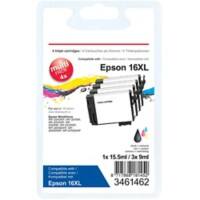 Kompatible Office Depot Epson 16XL Tintenpatrone C13T16364012 Schwarz, Cyan, Magenta, Gelb 4 Stück