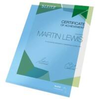 Leitz Super Premium Sichthüllen DIN A4 Blau PVC (Polyvinylchlorid) 150 Mikron 100 Stück