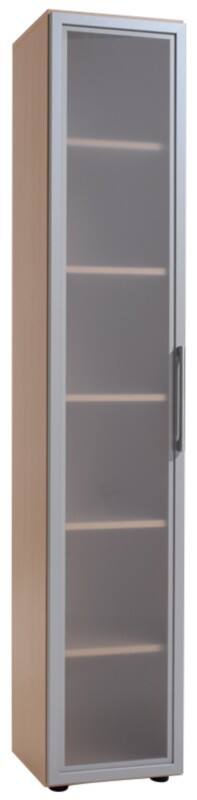 Geramoebel Speed Office Aktenschrank ABS (Acrylnitril-Butadien-Styrol), Spanplatte 5 Fachböden 400 x 420 x 2.160 mm Ahorn Braun