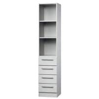 Hammerbacher Matrix Melaminharzbeschichtete Spanplatte Aktenschrank 2 Fachböden 406 x 420 x 2.004 mm Grau