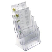 helit the helpdesk Prospektständer DIN A4 23 (B) x 17 (T) x 34,5 (H) cm Transparent